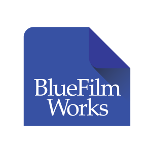 영화 배급의 베테랑 블루필름웍스 회사 로고 입니다